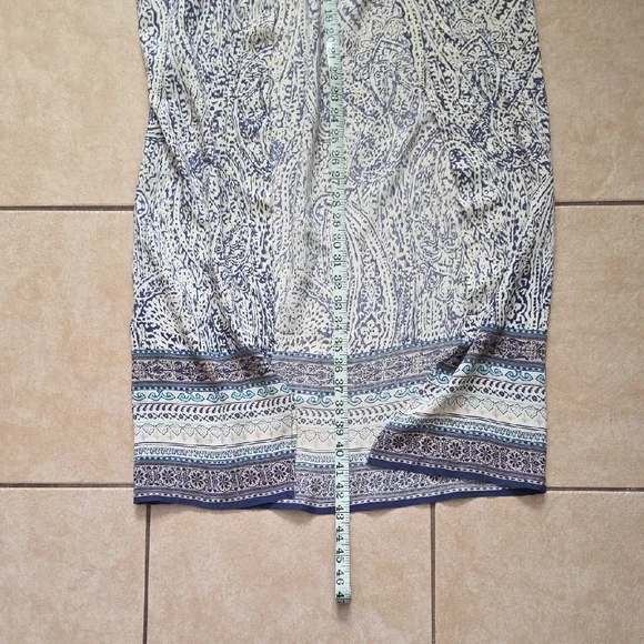 Elodie Navy and Cream Patterned Kimono - Picture 6 of 7